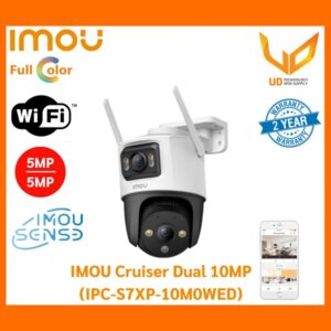 Telecamera 10Mpx (5+5) Motorizzata Wifi per esterno IP65 IR LED Audio Deterrenza attiva Full Color Cruiser Dual